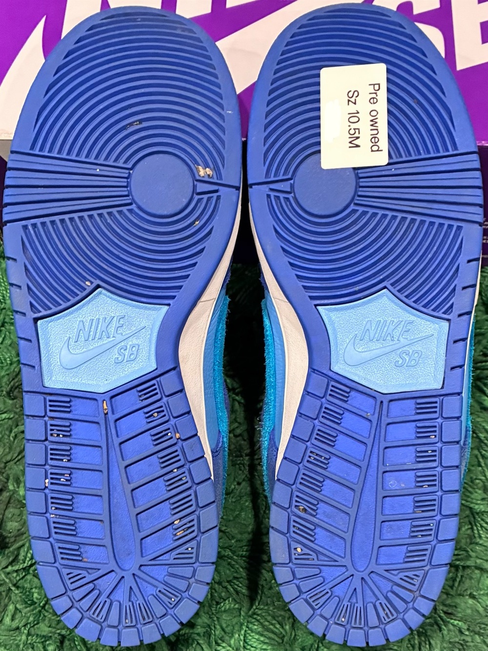 Nike SB Dunk Low Blue Raspberry Size 10.5 Pre-Owned/Used OG ALL! 100% AUTHENTIC! - Picture 7 of 9